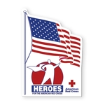 US Flag Shape Vinyl Magnet