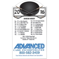 Magnet 20 mil - hockey schedule. Digital four color process print;... from...