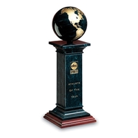 Renaissance globe award made of genuine marble and walnut wood.... from ASI...