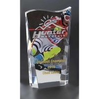 7.25" x 3.25" Optical crystal award with customization.... from ASI 71920...