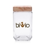 54 oz. Glass Candy Jar with Wooden Lid