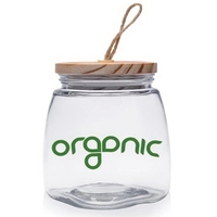 Clear 64 oz. glass apothecary jar measuring 4.65" W x 5.59"... from ASI 39552...