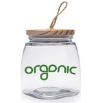 64 oz. Glass Candy Jars with Suction Wooden Lid