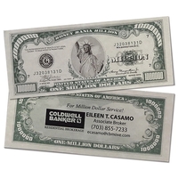 Million Dollar Bill with Custom Back