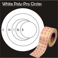 Label, Circle WHITE Polypro 1.5" Diameter.... from ASI 57713 Glow Promotions...