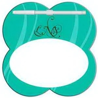 Clover shaped dry erase memo board with marker.... from ASI 67620 Lion Circle...