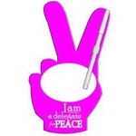Peace Sign Erasable Memo Board