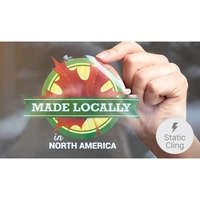 Custom large-format window decal made of durable, high-quality vinyl that...