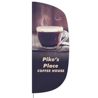 3' x 8' Single Reverse custom flutter flag, made of knitted... from ASI 80228...