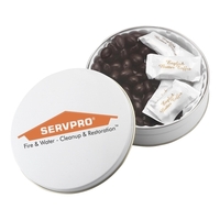 Glad Tidings Tin filled English Butter Toffee & Choc Almonds