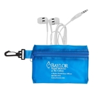 Zipper Case w/White Earphones