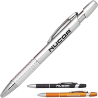 The Sorento is a Metallic Click, Circular Raised Grip Pen.... from ASI 68850...