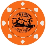 Suited Style Poker Chip with 1 Side Imprint (10 Colors)