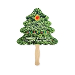 Evergreen Shape Full Color 1 Sided Hand Fan