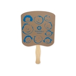 Bread Slice Shape Recycled Hand Fan Sandwich Style