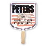 Elect Shape Full Color 1 Sided Hand Fan