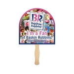 Arch Shape Full Color 1 Sided Hand Fan