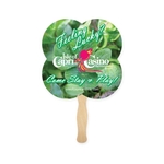Clover Shape Hand Fan Sandwich Style