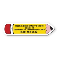 Pencil Shape Vinyl Magnet 1" x 4"