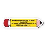 Pencil Shape Vinyl Magnet 1" x 4"
