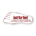 Footprint Shape Vinyl Magnet 1 1/2" x 3.5"