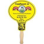 Lightbulb Shape Full Color Hand Fan 2 Sided