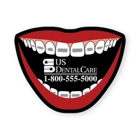 Mouth with braces shape vinyl magnet with plastic coating.... from ASI 93520...