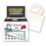 2" x 3" Laptop Shape Stick'em Calendar Pad