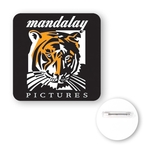 2" Square Full Color Chipboard Button