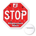 3" Octagon Shape Full Color Poly Button