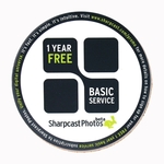 4" Round Full Color Deluxe Cork Lined Coaster