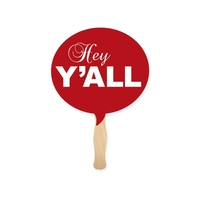 Bubble Shape Hand Fan Sandwich Style