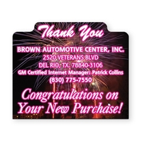 2 1/2" x 3" Vinyl Magnet with Thank You