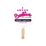 Bubble Shape Full Color 1 Sided Hand Fan