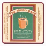 4" Square Hard Top 1/8 Rubber Lined Coaster