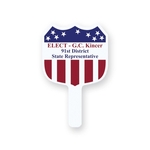 Shield Shape Rally Fan Corrugated Plastic