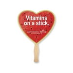 Heart Shape Full Color Hand Fan 2 Sided