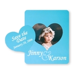 4"x3 1/4" Picture Frame Vinyl Magnet Heart Center
