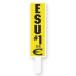 22" x 5" Paddle Shape Rally Sign Corrugated Plastic