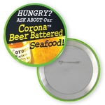 4" Round Button w/ Safety Pin