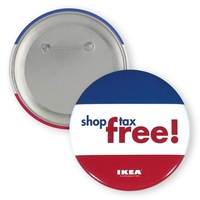 3" celluloid two piece round button uses a metal shell and... from ASI 93520...