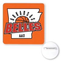 3 1/2" Square Full Color Poly Button