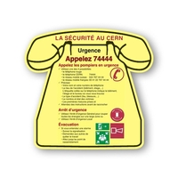 Phone shape stickless hand fan printed on 16 point coated board... from ASI...