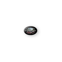 Dome oval decal printed on white polyester with polyurethane coating, 3/4"......