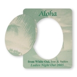 4" x 3.25" Picture Frame Vinyl Magnet Oval Center