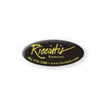 3/4"x5 3/4" Oval Domed Decal Full Color