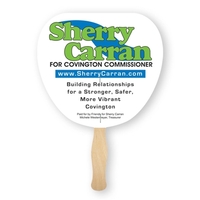 Leaf Shape Full Color Hand Fan 2 Sided