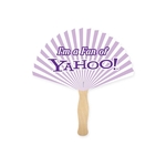 Round Triangle Shape Full Color 1 Sided Hand Fan