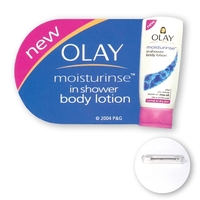 Custom shape chipboard button with a plastic coating, 15-15.9 sq. in.... from...