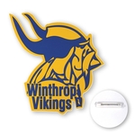 13 - 13.9 Sq In Custom Full Color Poly Button